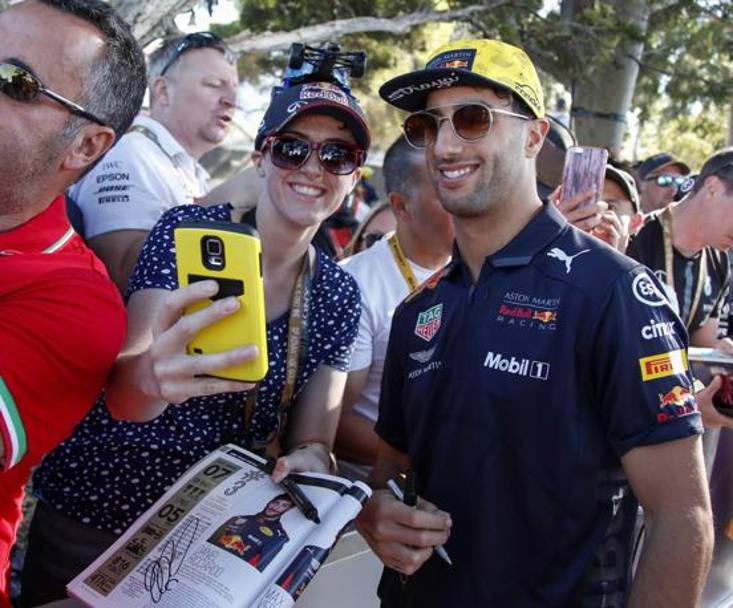 Selfie con Ricciardo. Epa